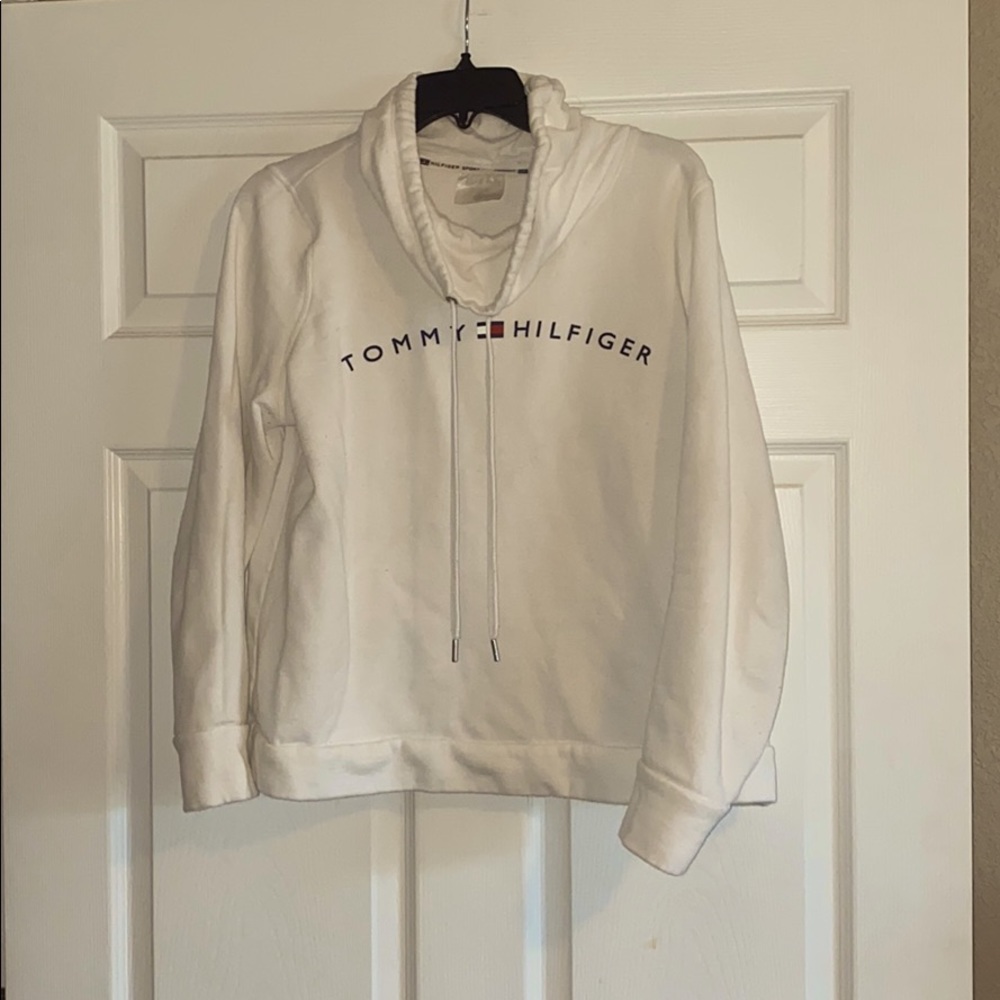 Soft white Tommy Hilfiger sweater.